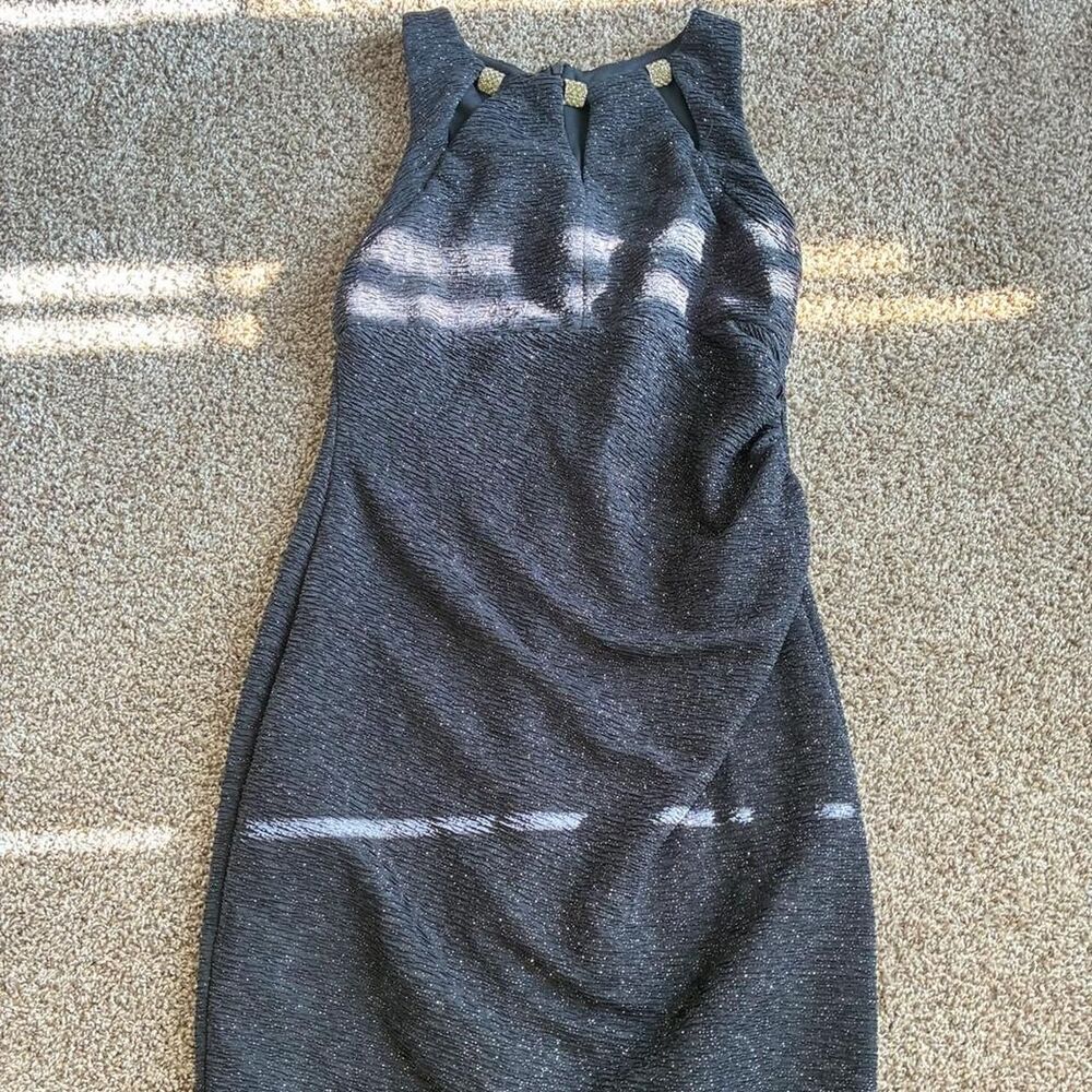 Women's Grey and Black Dress